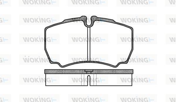 Woking P9493.00 - Bremžu uzliku kompl., Disku bremzes autodraugiem.lv