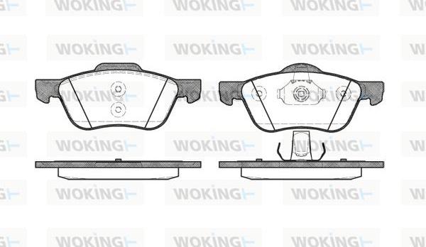 Woking P9443.00 - Bremžu uzliku kompl., Disku bremzes autodraugiem.lv