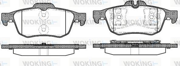 Woking P9423.60 - Bremžu uzliku kompl., Disku bremzes autodraugiem.lv