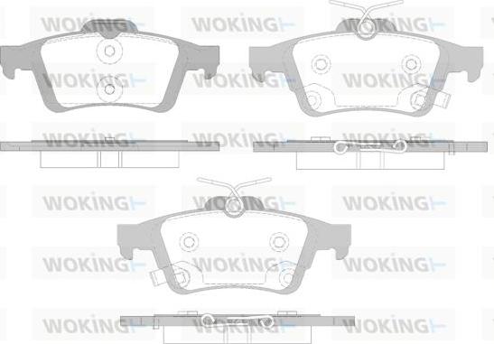 Woking P9423.12 - Bremžu uzliku kompl., Disku bremzes autodraugiem.lv