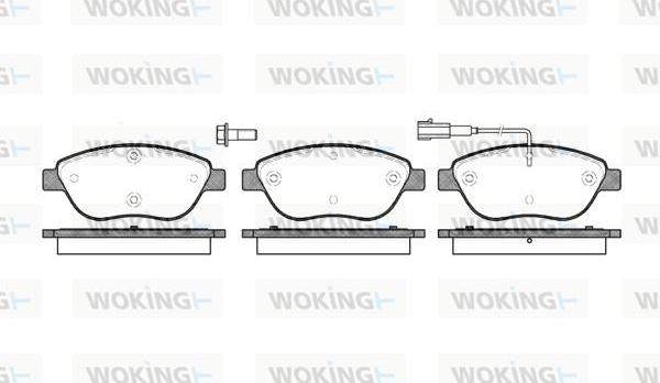 Woking P9593.01 - Bremžu uzliku kompl., Disku bremzes autodraugiem.lv