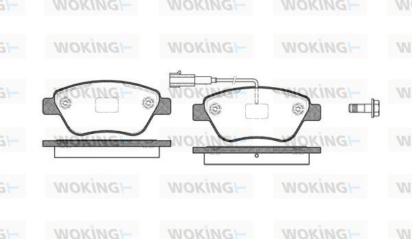 Woking P9583.11 - Bremžu uzliku kompl., Disku bremzes autodraugiem.lv