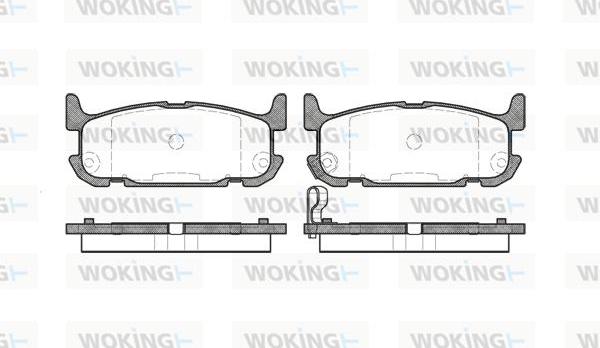 Woking P9533.12 - Bremžu uzliku kompl., Disku bremzes autodraugiem.lv