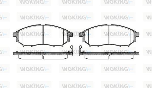 Woking P9523.14 - Bremžu uzliku kompl., Disku bremzes autodraugiem.lv