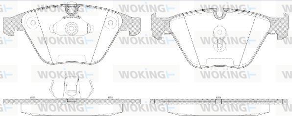 Woking P9573.50 - Bremžu uzliku kompl., Disku bremzes autodraugiem.lv