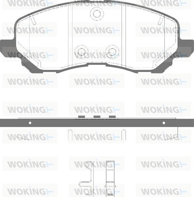 Woking P9043.41 - Bremžu uzliku kompl., Disku bremzes autodraugiem.lv