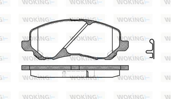 Woking P9043.02 - Bremžu uzliku kompl., Disku bremzes autodraugiem.lv