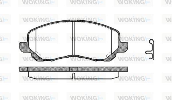 Woking P9043.12 - Bremžu uzliku kompl., Disku bremzes autodraugiem.lv