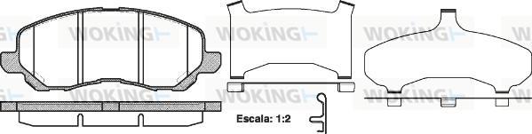 Woking P9043.31 - Bremžu uzliku kompl., Disku bremzes autodraugiem.lv