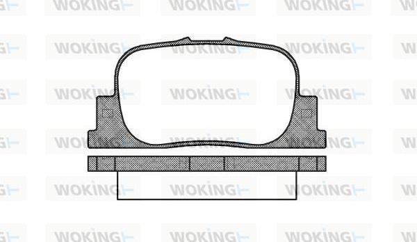 Woking P9013.00 - Bremžu uzliku kompl., Disku bremzes autodraugiem.lv