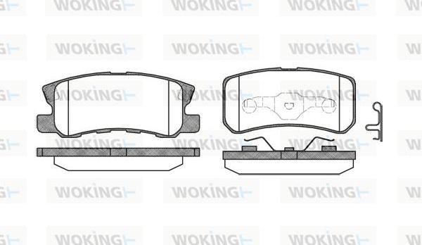 Woking P9033.02 - Bremžu uzliku kompl., Disku bremzes autodraugiem.lv