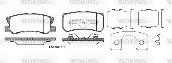 Woking P9033.22 - Bremžu uzliku kompl., Disku bremzes autodraugiem.lv