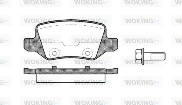 Woking P9183.00 - Bremžu uzliku kompl., Disku bremzes autodraugiem.lv