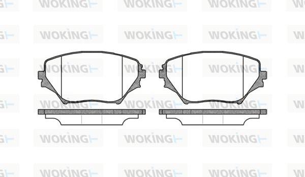 Woking P9133.00 - Bremžu uzliku kompl., Disku bremzes autodraugiem.lv