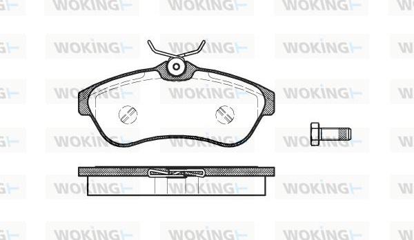 Woking P9803.00 - Bremžu uzliku kompl., Disku bremzes autodraugiem.lv