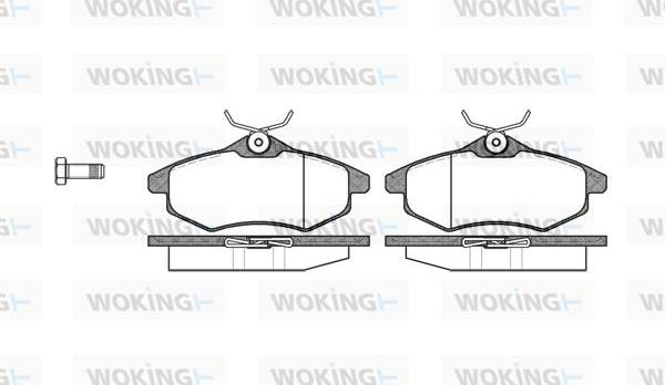 Woking P9813.00 - Bremžu uzliku kompl., Disku bremzes autodraugiem.lv