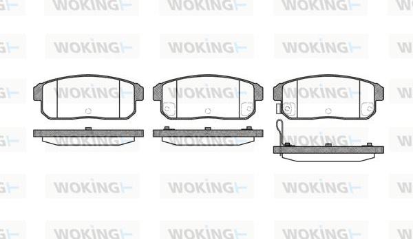 Woking P9833.11 - Bremžu uzliku kompl., Disku bremzes autodraugiem.lv