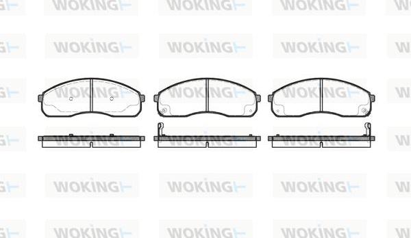 Woking P9213.12 - Bremžu uzliku kompl., Disku bremzes autodraugiem.lv