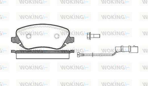 Woking P9793.02 - Bremžu uzliku kompl., Disku bremzes autodraugiem.lv