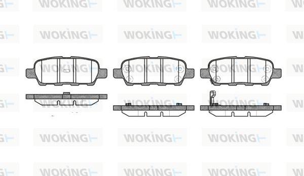 Woking P9763.01 - Bremžu uzliku kompl., Disku bremzes autodraugiem.lv