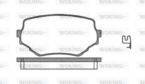 Woking P4943.02 - Bremžu uzliku kompl., Disku bremzes autodraugiem.lv