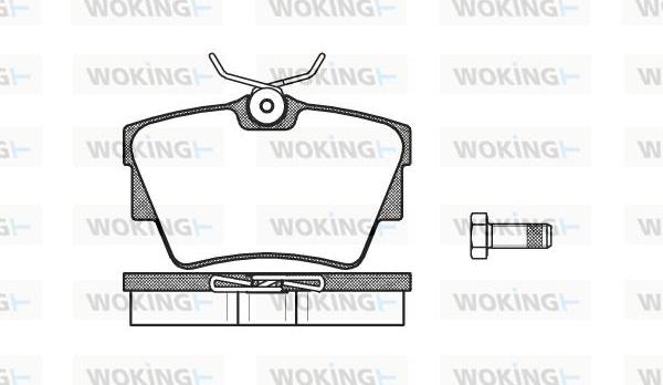 Woking P4913.30 - Bremžu uzliku kompl., Disku bremzes autodraugiem.lv