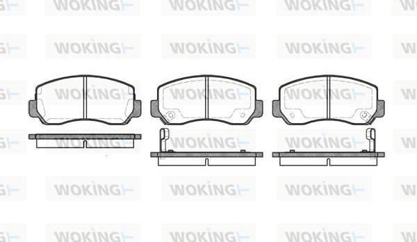 Woking P4093.02 - Bremžu uzliku kompl., Disku bremzes autodraugiem.lv