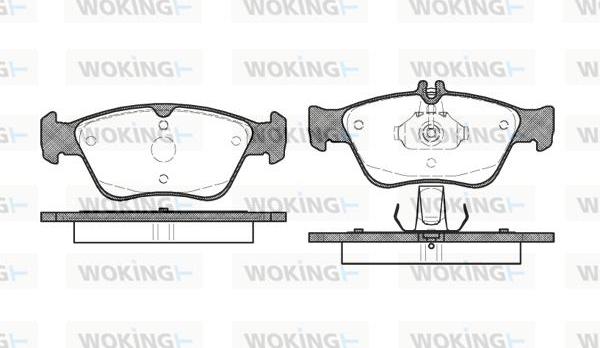 Woking P4863.00 - Bremžu uzliku kompl., Disku bremzes autodraugiem.lv