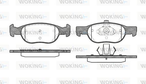 Woking P4883.20 - Bremžu uzliku kompl., Disku bremzes autodraugiem.lv