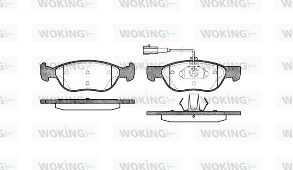 Woking P4873.22 - Bremžu uzliku kompl., Disku bremzes autodraugiem.lv