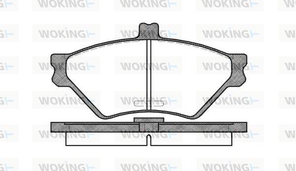 Woking P4743.00 - Bremžu uzliku kompl., Disku bremzes autodraugiem.lv