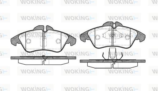 Woking P4783.00 - Bremžu uzliku kompl., Disku bremzes autodraugiem.lv