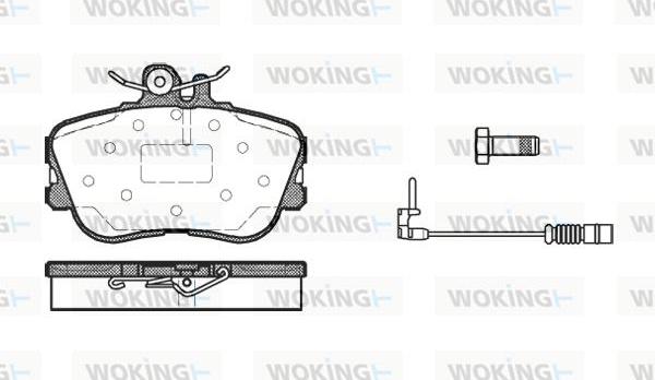 Woking P5453.02 - Bremžu uzliku kompl., Disku bremzes autodraugiem.lv