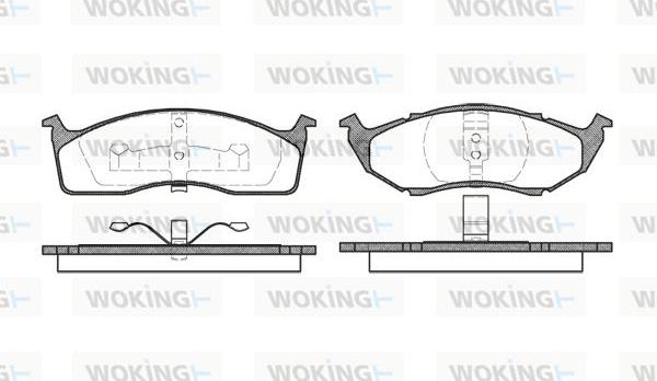 Woking P5473.00 - Bremžu uzliku kompl., Disku bremzes autodraugiem.lv