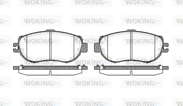 Woking P5563.00 - Bremžu uzliku kompl., Disku bremzes autodraugiem.lv