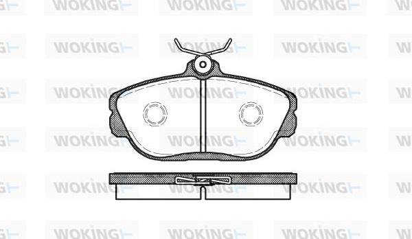 Woking P5533.00 - Bremžu uzliku kompl., Disku bremzes autodraugiem.lv