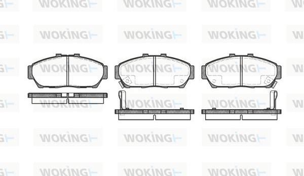 Woking P5643.02 - Bremžu uzliku kompl., Disku bremzes autodraugiem.lv