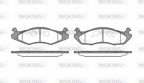 Woking P5633.00 - Bremžu uzliku kompl., Disku bremzes autodraugiem.lv