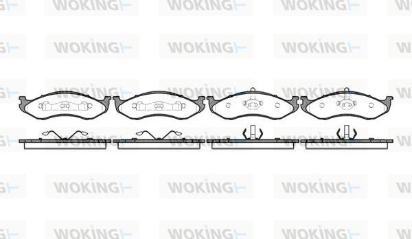 Woking P5673.20 - Bremžu uzliku kompl., Disku bremzes autodraugiem.lv