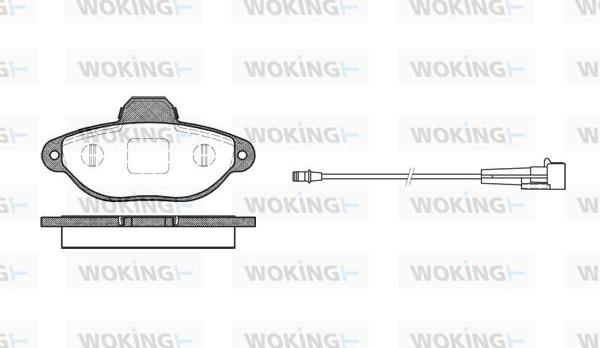 Woking P5143.01 - Bremžu uzliku kompl., Disku bremzes autodraugiem.lv