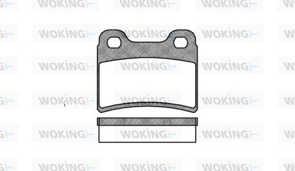 Woking P5173.00 - Bremžu uzliku kompl., Disku bremzes autodraugiem.lv