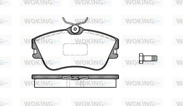 Woking P5803.00 - Bremžu uzliku kompl., Disku bremzes autodraugiem.lv