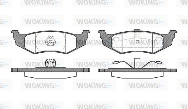 Woking P5823.40 - Bremžu uzliku kompl., Disku bremzes autodraugiem.lv