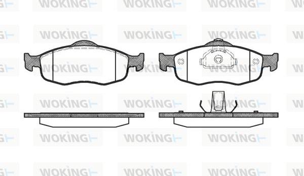 Woking P5323.00 - Bremžu uzliku kompl., Disku bremzes autodraugiem.lv