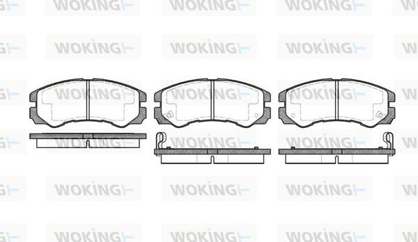 Woking P5253.02 - Bremžu uzliku kompl., Disku bremzes autodraugiem.lv