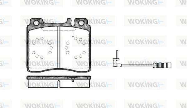 Woking P5203.02 - Bremžu uzliku kompl., Disku bremzes autodraugiem.lv