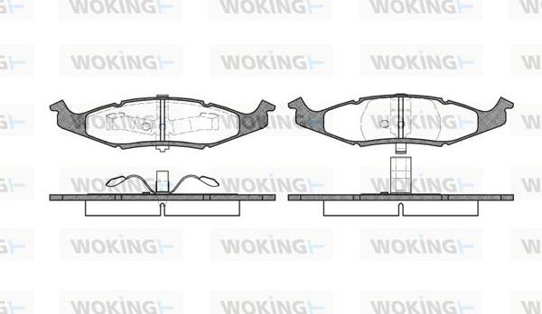 Woking P5773.00 - Bremžu uzliku kompl., Disku bremzes autodraugiem.lv