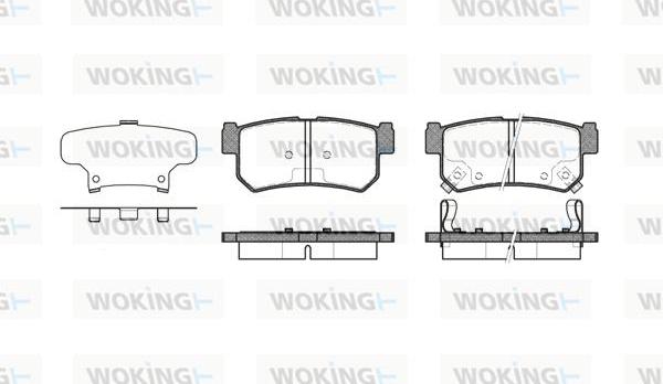 Woking P6463.62 - Bremžu uzliku kompl., Disku bremzes autodraugiem.lv