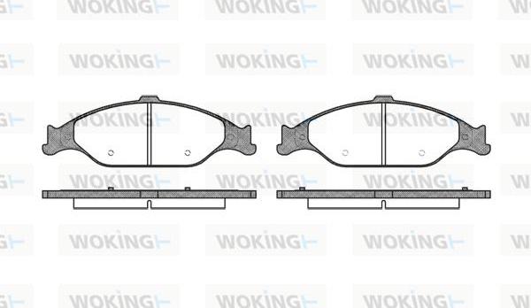 Woking P6603.00 - Bremžu uzliku kompl., Disku bremzes autodraugiem.lv