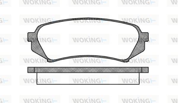 Woking P6063.00 - Bremžu uzliku kompl., Disku bremzes autodraugiem.lv